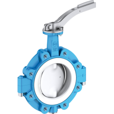 EBRO PTFE-Lined Lug Type Butterfly Valve